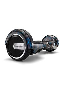 Elektrikli Kaykay Scooter Hoverboard 6.5 Inch Siyah Kurukafa Grafity Desenli Akıllı Denge- D18 ürün fotoğrafı