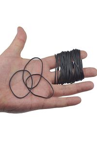 Siyah Paket Ambalaj Toka Para Lastiği 1000 Adet 70mm ürün fotoğrafı