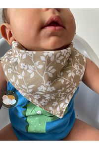 (4ADET) Müslin Kumaş Iki Çıtçıtlı Bebek Salya Önlük & Fular ürün fotoğrafı