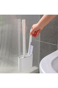 2'li Tuvalet Fırçası Seti  ve Çok Amaçlı İnce Temizlik Fırçası Derz Banyo Detay Temizleme Fırçası ürün fotoğrafı