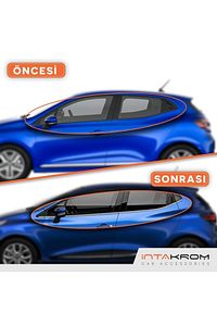 Renault Clio 4 Krom Cam Çıtası 8 Parça 2012 -2020 / Hb ürün fotoğrafı