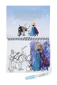 Disney Elsa Anna Frozen Karlar Ülkesi Sihirli Boyama Kitabı Özel Sulu Kalem Ile Water Painting ürün fotoğrafı