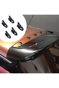 Shark Anten Mini Balina Anten Mini Tavan Spoiler Süsü Anten Spoiler Body Kit Siyah ürün fotoğrafı