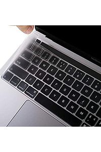 Macbook Air 13.6 Inc 2022/2024 M2-m3 A2681 A3113 Uyumlu Türkçe Q Klavye Şeffaf Klavye Koruyucu Kılıf ürün fotoğrafı