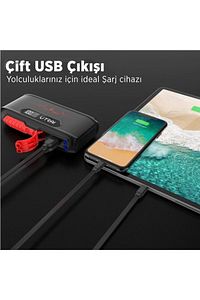 Jstar 3 20000mah 1600a Jump Starter Taşınabilir Akü Takviye Cihazı Lcd Ekranlı (ÇANTA POWER BANK) ürün fotoğrafı