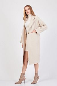 Kadın Krem Kaşe Kaban / Collection ürün fotoğrafı