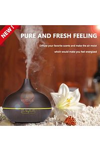 550 ml Uzaktan Kumandalı Aroma Difüzörü Ultrasonik Hava Nemlendirici 7 Renk Led ürün fotoğrafı