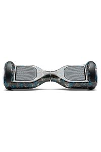 Elektrikli Kaykay Scooter Hoverboard 6.5 Inch Siyah Kurukafa Grafity Desenli Akıllı Denge- D18 ürün fotoğrafı