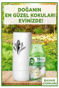 Oda Kokusu Freshmatik, Otomatik Sprey Makine + Bahar Çiçekleri Yedek Sprey 250 ml ürün fotoğrafı