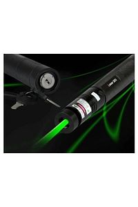Green Laser Pointer Şarjlı Güçlü Yeşil Lazer Metal Kasa Ve Priz Dönüştürücü Fiş Çevirici Hediye ürün fotoğrafı