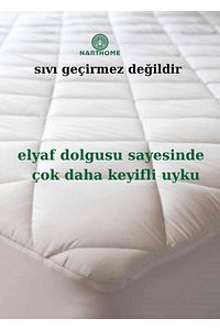 Kapitone Fitted Yatak Koruyucu Alez Tek Çift Kişilik Kapitoneli Pamuklu Yatak Alezi 9 Boy ürün fotoğrafı
