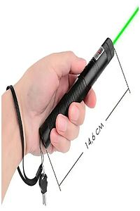 Green Laser Pointer Şarjlı Güçlü Yeşil Lazer Metal Kasa Ve Priz Dönüştürücü Fiş Çevirici Hediye ürün fotoğrafı