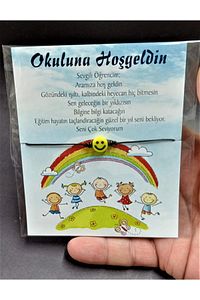 OKULUNA, Sınıfına Hoşgeldin Hediyesi İpli Gülen Yüzlü Bileklik 25 adet Okul hediyesi ürün fotoğrafı