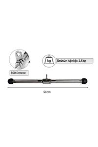 Bar 102 Krom Kısa Trıceps Ve Bıceps Barı - Ergonomik Tutma Kolları ürün fotoğrafı