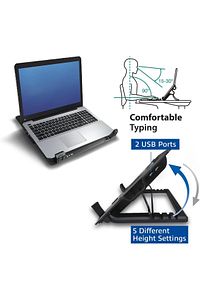 Notebook Soğutucu Fan Yükseklik Ayarlı Laptop Altı Soğutucu ürün fotoğrafı