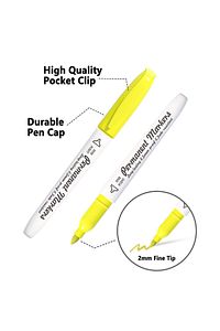30 Lü Permanent Marker Kalem Seti 30 Canlı Renk Parlak Renkler ürün fotoğrafı