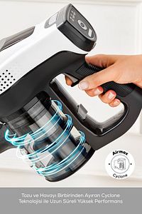 Vantuz Power Force Şarj Edilebilir Dik Süpürge Beyaz ürün fotoğrafı