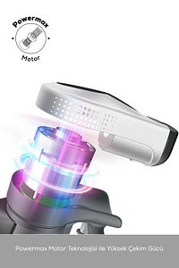 Vantuz Power Force Şarj Edilebilir Dik Süpürge Beyaz ürün fotoğrafı