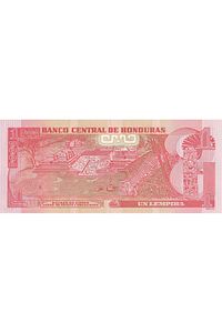 Honduras, 1 Lempira (2016) Çil Eski Yabancı Kağıt Para ürün fotoğrafı