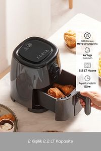 Smart Cook 60 Dakikaya Kadar Zaman Ayarlı Compact Airfryer Space Grey 2 Kişilik ürün fotoğrafı