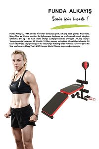 Katlanabilir Fitness Ağırlık Sehpası - Mekik Aleti - Boks Topu -tüm Vücut Egzersiz Aleti Gym Bench ürün fotoğrafı