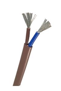 2x1,5mm² 10 Mt Tekne Ve Karavan Kalaylı Kablo 10mt. Kahverengi - Marin Tekne Tesisat Yassı Kablo ürün fotoğrafı