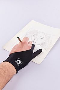 Sanat Ve Eğitim Için Grafik Tablet Çizim Eldiveni Small Beden ürün fotoğrafı