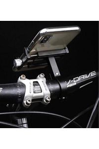 Bisiklet Motorsiklet Gidon metal Vidali siyah Telefon Tutucu Kr01 ürün fotoğrafı