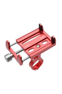Kr01 Bisiklet Motorsiklet Gidon Telefon Tutucu Metal Vidali Kırmızı ürün fotoğrafı