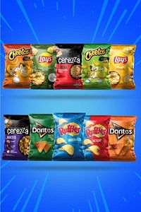 Dev Cips Paketi (Lay’s, Ruffles, Doritos, Cheetos, Çerezza) ürün fotoğrafı