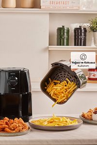Smart Cook 60 Dakikaya Kadar Zaman Ayarlı Compact Airfryer Black 2 Kişilik ürün fotoğrafı