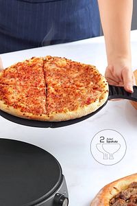 Gastro 10 In 1 Pizza Ve Lahmacun Makinesi Biodiamond Granit Silver Tandır ürün fotoğrafı