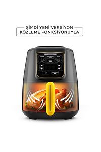 Air Pro Cook Köz XL Airfryer Fritöz Black Gold 4 Kişilik ürün fotoğrafı