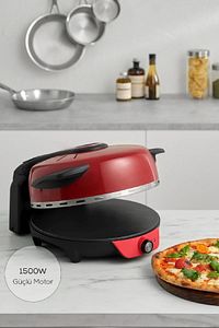 Gastro 10 in 1 Pizza Lahmacun ve Tandır Ekmeği Makinesi Biodiamond Imperaial Red ürün fotoğrafı