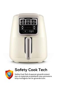 Air Pro Cook 3 In 1 Xl Ev Yemeği, Közleme, Sulu Yemek Tencereli Airfryer İconic Beige 4 Kişilik ürün fotoğrafı