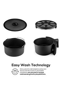 Air Pro Cook Xl 2 In 1 Konuşan Airfryer Black Cooper 4 Kişilik ürün fotoğrafı