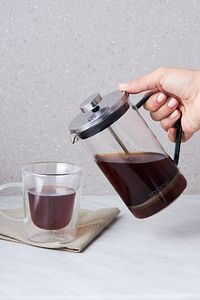 Coffee Bean Borosilikat Cam French Press Cool Green 800 ml ürün fotoğrafı