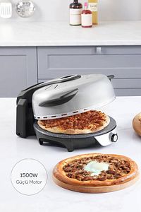 Gastro 10 In 1 Pizza Ve Lahmacun Makinesi Biodiamond Granit Silver Tandır ürün fotoğrafı