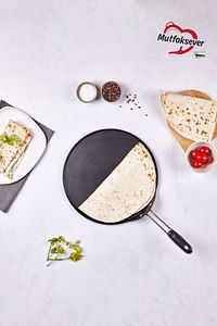 Mutfaksever Biogranit Gözleme Ve Lavaş Tavası 34 Cm Black ürün fotoğrafı