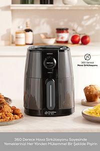 Smart Cook 60 Dakikaya Kadar Zaman Ayarlı Compact Airfryer Space Grey 2 Kişilik ürün fotoğrafı