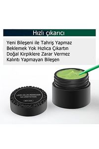 Göz Yakmayan Hızlı Krem Kirpik Çıkarıcı Evde Ipek Kirpik Çıkar ürün fotoğrafı