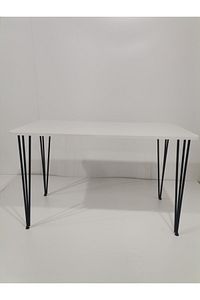 60×120 Metal Ayaklı Masa Mutfak Masası Çalışma Masası Bilgisayar Masası ürün fotoğrafı