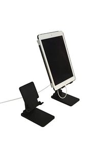 Masaüstü Telefon Standı Yükseklik ve Bakış Açısı Ayarlanabilir Telefon Tutucu ve Tablet Standı Siyah ürün fotoğrafı