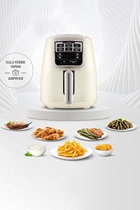 Air Pro Cook Xl 2 In 1 Konuşan Airfryer Fritöz Iconic Beige 4 Kişilik ürün fotoğrafı