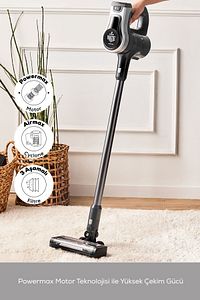 Vantuz Power Force Max 2 in 1 Şarj Edilebilir Dik Süpürge Silver ürün fotoğrafı