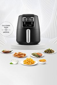 Air Pro Cook Xl 2 In 1 Konuşan Airfryer Fritöz Black Chrome 4 Kişilik ürün fotoğrafı
