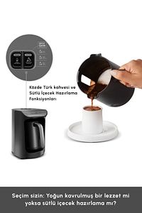 Hatır Köz Sütlü Türk Kahve Makinesi Antrasit ürün fotoğrafı