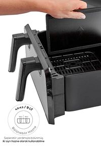 Multifry XXXL 9 Litre Dijital Çift Hazne Kullanılabilen Cam Pencereli Airfryer ürün fotoğrafı