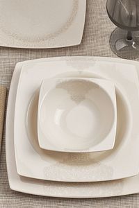 Square Bone Flava 24 Parça 6 Kişilik Yemek Takımı ürün fotoğrafı
