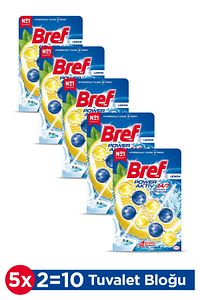 Power Aktiv Katı Tuvalet Bloğu 5 Adet Limon Ikili (5\'Lİ SET) ürün fotoğrafı